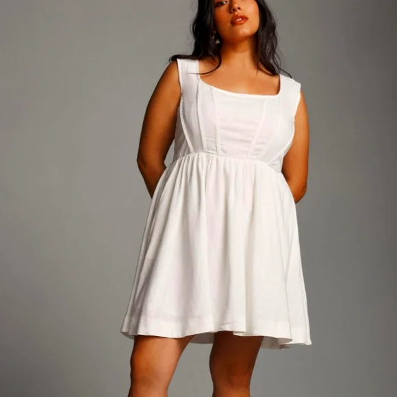 AURET- Anthropologies | Dresses | Aureta Fit Flare Corset Mini Dress Size  Xl | Poshmark